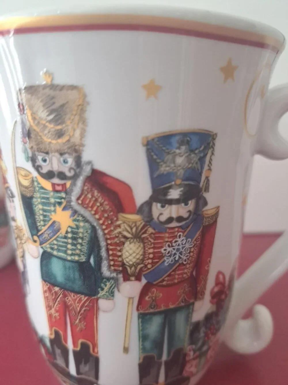 Two 'Twas the night before Christmas' Nutcracker mugs